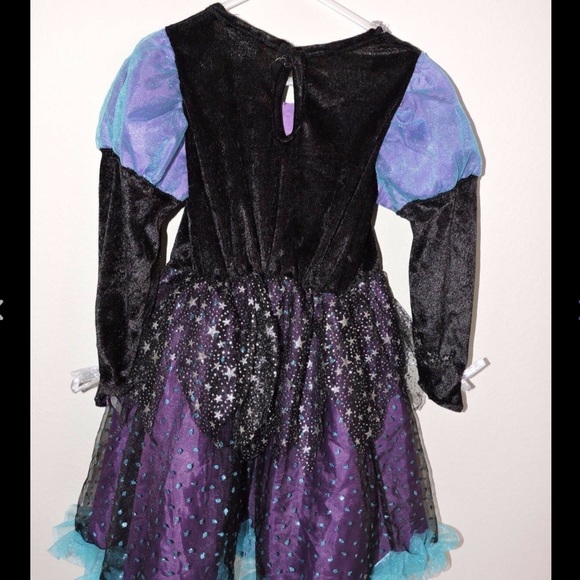 Rubies Starbright Halloween Witches Dress Girls 4 - Picture 4 of 5